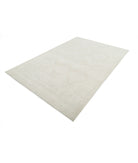 Oushak 6'3'' X 9'2'' Hand-Knotted Wool Rug 6'3'' x 9'2'' (188 X 275) / Ivory / Grey