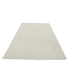 Oushak 6'3'' X 9'2'' Hand-Knotted Wool Rug 6'3'' x 9'2'' (188 X 275) / Ivory / Grey