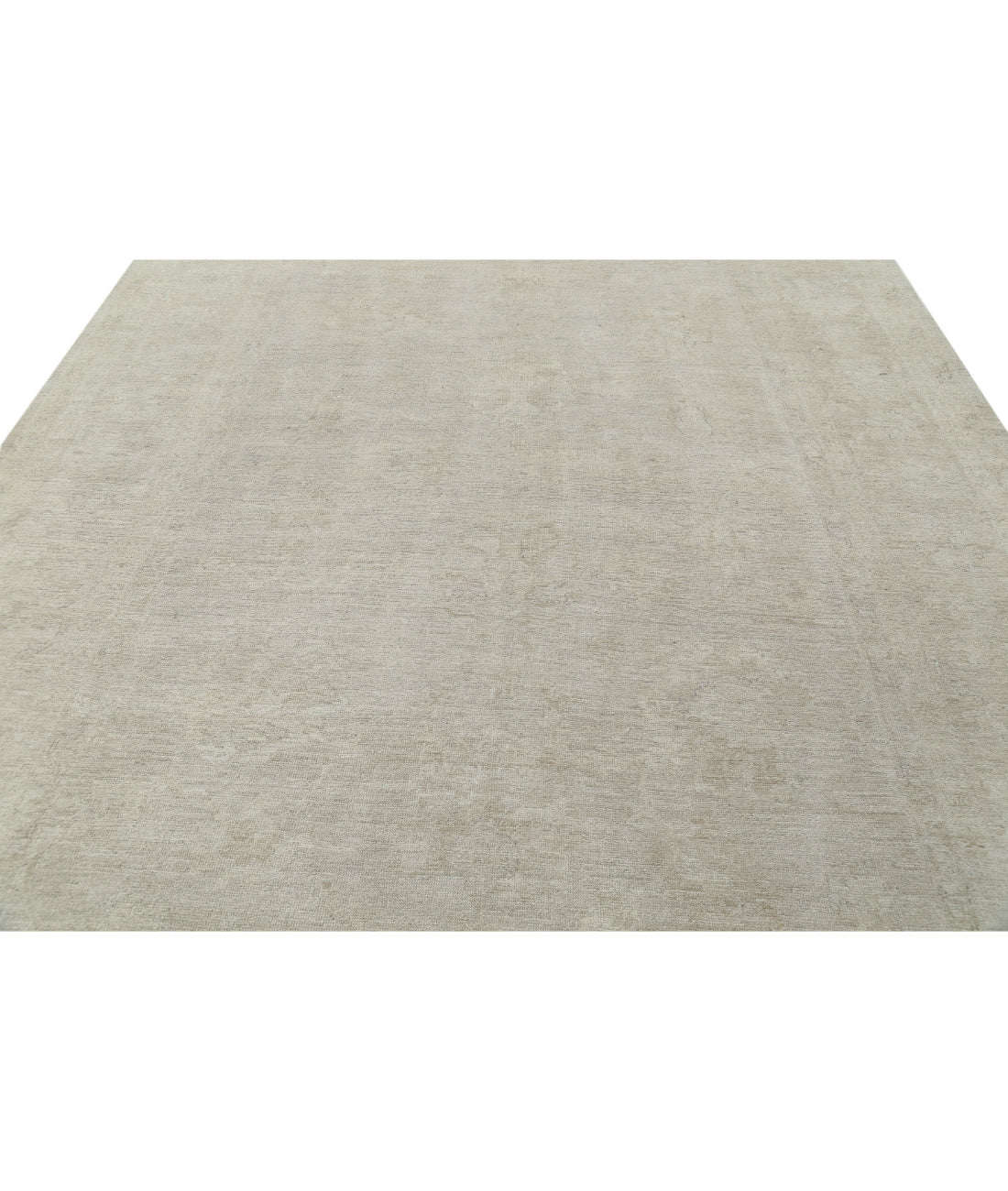 Oushak 8'8'' X 11'10'' Hand-Knotted Wool Rug 8'8'' x 11'10'' (260 X 355) / Ivory / Taupe