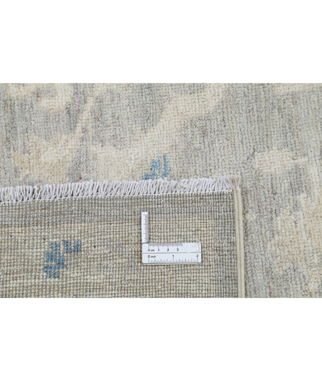 Oushak 8'11'' X 11'6'' Hand-Knotted Wool Rug 8'11'' x 11'6'' (268 X 345) / Grey / Ivory