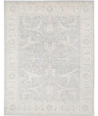 Oushak 8'11'' X 11'6'' Hand-Knotted Wool Rug 8'11'' x 11'6'' (268 X 345) / Grey / Ivory