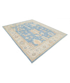 Oushak 7'11'' X 9'10'' Hand-Knotted Wool Rug 7'11'' x 9'10'' (238 X 295) / Blue / Ivory