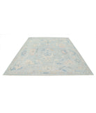 Oushak 8'4'' X 10'1'' Hand-Knotted Wool Rug 8'4'' x 10'1'' (250 X 303) / Blue / Ivory