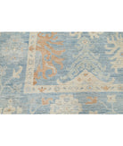 Oushak 8'10'' X 11'8'' Hand-Knotted Wool Rug 8'10'' x 11'8'' (265 X 350) / Blue / Ivory