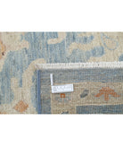 Oushak 8'10'' X 11'8'' Hand-Knotted Wool Rug 8'10'' x 11'8'' (265 X 350) / Blue / Ivory