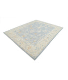 Oushak 8'1'' X 9'11'' Hand-Knotted Wool Rug 8'1'' x 9'11'' (243 X 298) / Blue / Beige