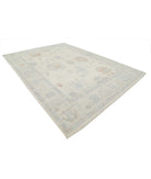 Oushak 9'9'' X 13'4'' Hand-Knotted Wool Rug 9'9'' x 13'4'' (293 X 400) / Ivory / Grey