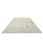 Oushak 9'9'' X 13'4'' Hand-Knotted Wool Rug 9'9'' x 13'4'' (293 X 400) / Ivory / Grey