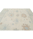 Oushak 9'9'' X 13'4'' Hand-Knotted Wool Rug 9'9'' x 13'4'' (293 X 400) / Ivory / Grey