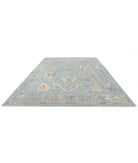 Oushak 10'0'' X 13'7'' Hand-Knotted Wool Rug 10'0'' x 13'7'' (300 X 408) / Blue / Purple