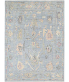 Oushak 10'0'' X 13'7'' Hand-Knotted Wool Rug 10'0'' x 13'7'' (300 X 408) / Blue / Purple