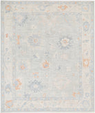 Oushak 8'2'' X 9'6'' Hand-Knotted Wool Rug 8'2'' x 9'6'' (245 X 285) / Green / Ivory