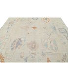 Oushak 9'1'' X 12'0'' Hand-Knotted Wool Rug 9'1'' x 12'0'' (273 X 360) / Beige / Blue