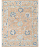 Oushak 12'0'' X 15'3'' Hand-Knotted Wool Rug 12'0'' x 15'3'' (360 X 458) / Tan / Tan