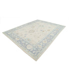 Oushak 9'2'' X 11'9'' Hand-Knotted Wool Rug 9'2'' x 11'9'' (275 X 353) / Ivory / Grey