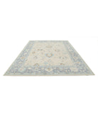 Oushak 9'2'' X 11'9'' Hand-Knotted Wool Rug 9'2'' x 11'9'' (275 X 353) / Ivory / Grey