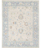 Oushak 9'2'' X 11'9'' Hand-Knotted Wool Rug 9'2'' x 11'9'' (275 X 353) / Ivory / Grey