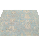 Oushak 6'0'' X 8'10'' Hand-Knotted Wool Rug 6'0'' x 8'10'' (180 X 265) / Green / Ivory