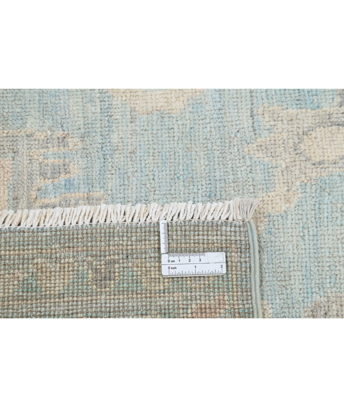 Oushak 6'0'' X 8'10'' Hand-Knotted Wool Rug 6'0'' x 8'10'' (180 X 265) / Green / Ivory