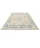 Oushak 7'10'' X 10'0'' Hand-Knotted Wool Rug 7'10'' x 10'0'' (235 X 300) / Ivory / Grey