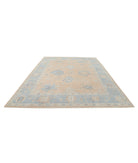 Oushak 9'2'' X 12'1'' Hand-Knotted Wool Rug 9'2'' x 12'1'' (275 X 363) / Peach / Blue