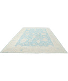 Oushak 9'8'' X 13'2'' Hand-Knotted Wool Rug 9'8'' x 13'2'' (290 X 395) / Green / Taupe