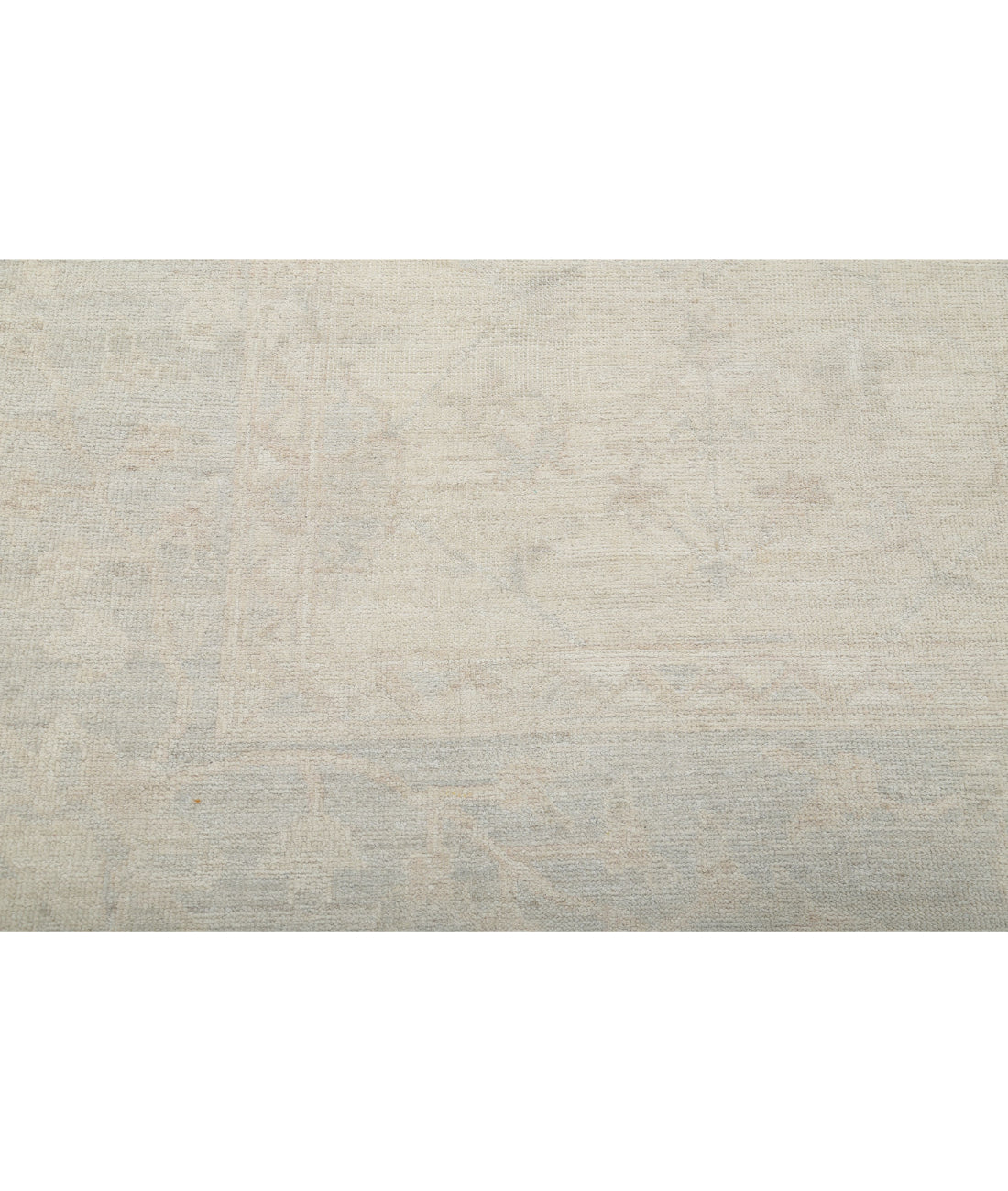 Oushak 9'3'' X 12'2'' Hand-Knotted Wool Rug 9'3'' x 12'2'' (278 X 365) / Ivory / Grey