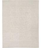 Oushak 9'3'' X 12'2'' Hand-Knotted Wool Rug 9'3'' x 12'2'' (278 X 365) / Ivory / Grey