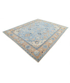 Oushak 8'6'' X 10'4'' Hand-Knotted Wool Rug 8'6'' x 10'4'' (255 X 310) / Blue / Brown