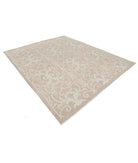 Oushak 8'1'' X 9'9'' Hand-Knotted Wool Rug 8'1'' x 9'9'' (243 X 293) / Taupe / Blue