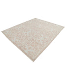 Oushak 8'1'' X 9'9'' Hand-Knotted Wool Rug 8'1'' x 9'9'' (243 X 293) / Taupe / Blue