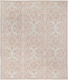 Oushak 8'1'' X 9'9'' Hand-Knotted Wool Rug 8'1'' x 9'9'' (243 X 293) / Taupe / Blue