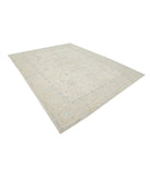 Oushak 9'4'' X 11'10'' Hand-Knotted Wool Rug 9'4'' x 11'10'' (280 X 355) / Ivory / Grey