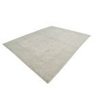 Oushak 9'4'' X 11'10'' Hand-Knotted Wool Rug 9'4'' x 11'10'' (280 X 355) / Ivory / Grey