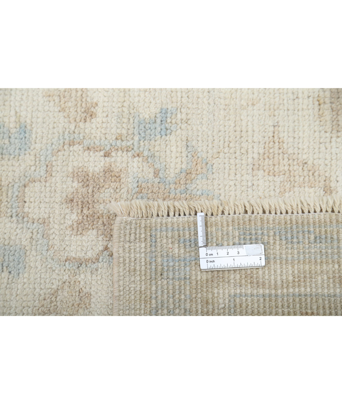 Oushak 9'4'' X 11'10'' Hand-Knotted Wool Rug 9'4'' x 11'10'' (280 X 355) / Ivory / Grey