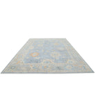 Oushak 10'0'' X 13'11'' Hand-Knotted Wool Rug 10'0'' x 13'11'' (300 X 418) / Blue / Grey