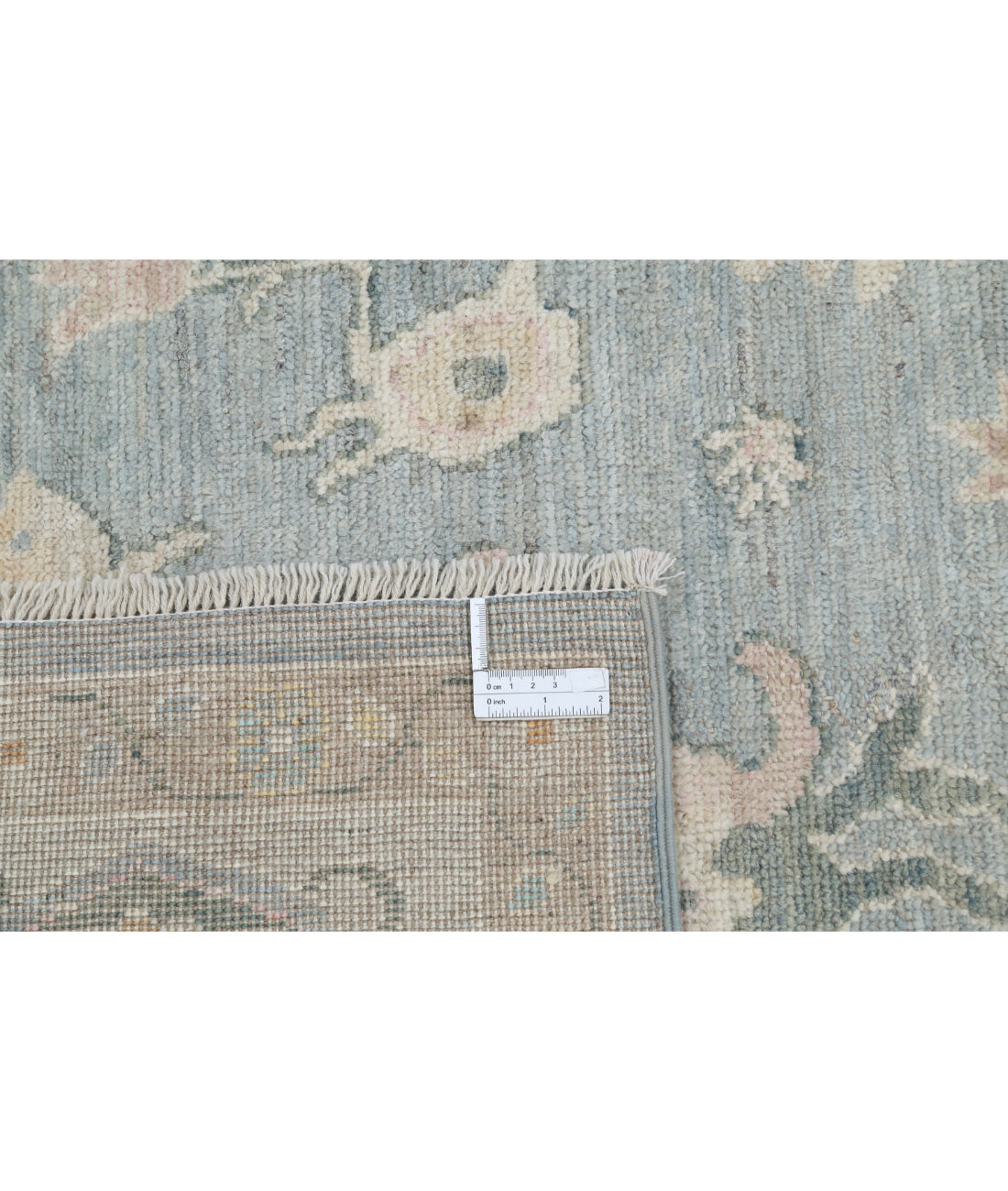 Oushak 7'9'' X 9'5'' Hand-Knotted Wool Rug 7'9'' x 9'5'' (233 X 283) / Grey / Silver