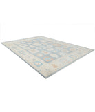 Oushak 10'3'' X 13'10'' Hand-Knotted Wool Rug 10'3'' x 13'10'' (308 X 415) / Grey / Ivory