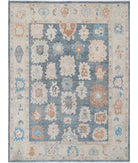 Oushak 10'3'' X 13'10'' Hand-Knotted Wool Rug 10'3'' x 13'10'' (308 X 415) / Grey / Ivory