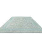 Oushak 12'0'' X 15'8'' Hand-Knotted Wool Rug 12'0'' x 15'8'' (360 X 470) / Grey / Green