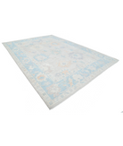 Oushak 10'3'' X 14'2'' Hand-Knotted Wool Rug 10'3'' x 14'2'' (308 X 425) / Grey / Blue