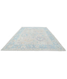 Oushak 10'3'' X 14'2'' Hand-Knotted Wool Rug 10'3'' x 14'2'' (308 X 425) / Grey / Blue