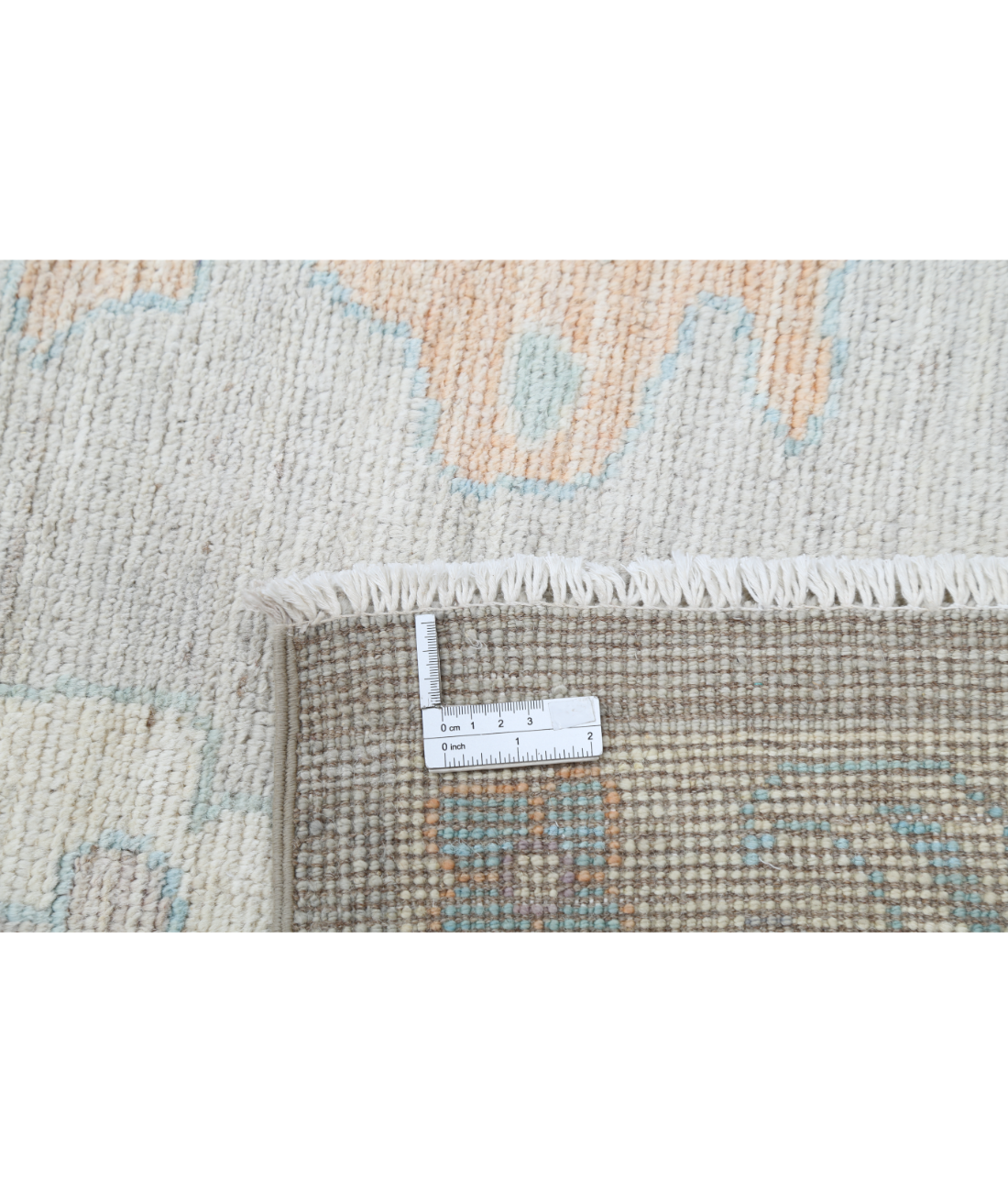 Oushak 10'3'' X 14'2'' Hand-Knotted Wool Rug 10'3'' x 14'2'' (308 X 425) / Grey / Blue