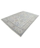 Oushak 8'1'' X 11'3'' Hand-Knotted Wool Rug 8'1'' x 11'3'' (243 X 338) / Ivory / Grey