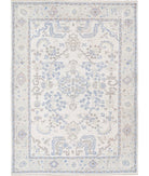 Oushak 8'1'' X 11'3'' Hand-Knotted Wool Rug 8'1'' x 11'3'' (243 X 338) / Ivory / Grey