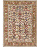 Oushak 8'0'' X 11'0'' Hand-Knotted Wool Rug 8'0'' x 11'0'' (240 X 330) / Ivory / Rust