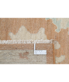Hand Knotted Oushak Wool Rug 8' 3" X 9' 11" 8' 3" X 9' 11" (251 X 302) / Brown / Ivory
