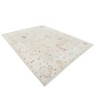 Hand Knotted Oushak Wool Rug 9' 3" X 11' 9" 9' 3" X 11' 9" (282 X 358) / Taupe / Ivory