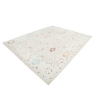 Hand Knotted Oushak Wool Rug 9' 3" X 11' 9" 9' 3" X 11' 9" (282 X 358) / Taupe / Ivory
