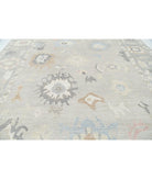 Oushak 12' 0" X 14' 8" Hand-Knotted Wool Rug 12' 0" X 14' 8" (366 X 447) / Grey / Ivory